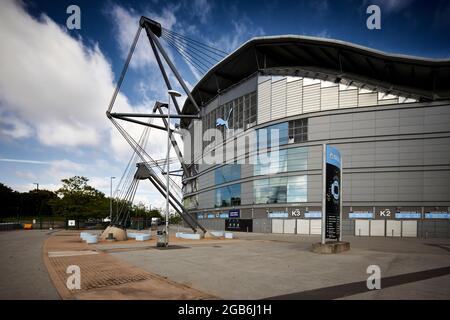 South Stand Etihad Stadium Sport City Complex Stockfoto