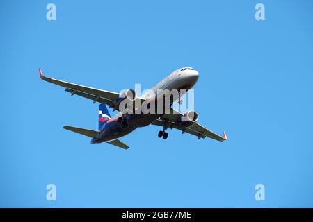 Aeroflot, PJSC Aeroflot – Russian Airlines (größte Fluggesellschaft der Russischen Föderation), Airbus A320 Stockfoto