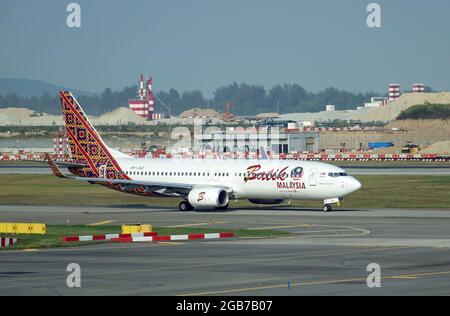 Batik Air (eine indonesische Linienfluggesellschaft), Boeing 737-800 Stockfoto
