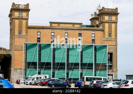 Cité de la Mer - Stadt des Meeres, Blick im Freien, Cherbourg, Departement Manche, Cotentin, Normandie, Frankreich Stockfoto