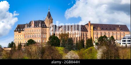 Gesamtansicht der Klosteranlage Kalvarienberg in Bad Neuenahr-Ahrweiler, Deutschland - Kloster Kalvarienberg Stockfoto