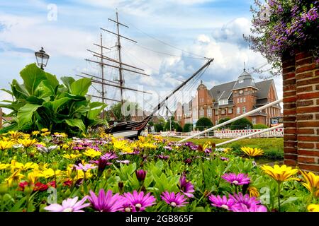 Papenburg, kleines Venedig des Nordens - Papenburg, Klein-Venedig des Nordens Stockfoto