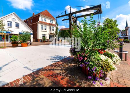 Papenburg, kleines Venedig des Nordens - Papenburg, Klein-Venedig des Nordens Stockfoto