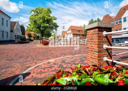 Papenburg, kleines Venedig des Nordens - Papenburg, Klein-Venedig des Nordens Stockfoto