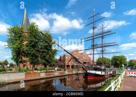 Papenburg, kleines Venedig des Nordens - Papenburg, Klein-Venedig des Nordens Stockfoto