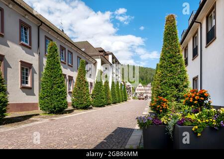 Idyllisches Bad Teinach. Schwarzwald, Baden-Württemberg, Deutschland, Europa Stockfoto