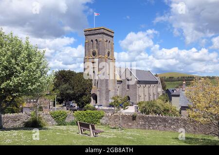 Kirche der Heiligen Dreifaltigkeit, Salcombe, Devon, England, Großbritannien Stockfoto