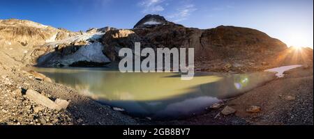 Glacier Lake in den Rocky Mountains Stockfoto