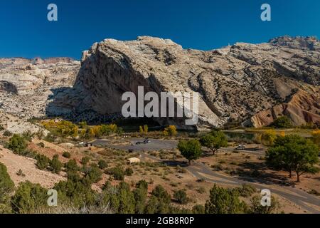 Split Mountain Group Campground im Dinosaur National Monument, Utah, USA Stockfoto