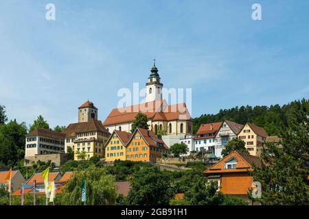 Stadtansicht, Horb am Neckar, Neckar, Schwarzwald, Baden-Württemberg, Deutschland Stockfoto