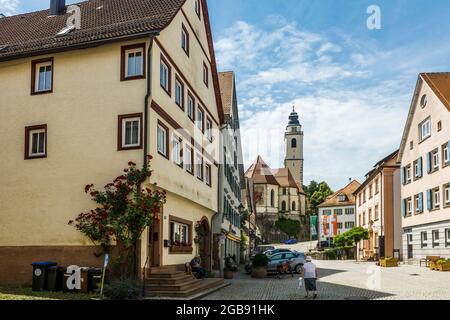 Stadtansicht, Horb am Neckar, Neckar, Schwarzwald, Baden-Württemberg, Deutschland Stockfoto