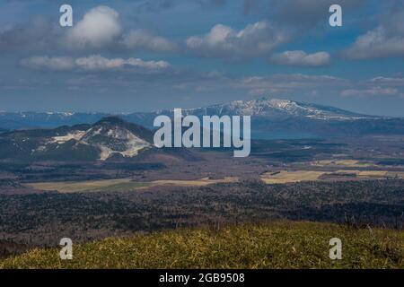 Schöne Landschaft des Akan National Park, Hokkaido, Japan Stockfoto