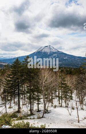 Schöne Landschaft des Akan National Park, Hokkaido, Japan Stockfoto