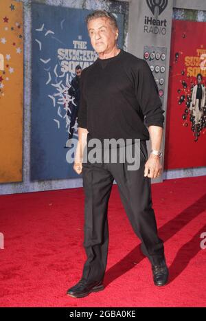 Los Angeles, Kalifornien, USA. August 2021. Sylvester Stallone 08/02/2021 die Premiere von „The Suicide Squad“ im Regency Village Theatre in Los Angeles, CA Foto von Izumi Hasegawa/HollywoodNewsWire.net Quelle: Hollywood News Wire Inc./Alamy Live News Stockfoto