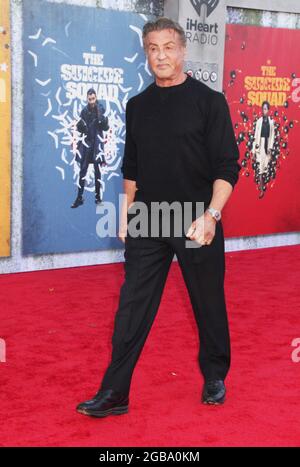 Los Angeles, Kalifornien, USA. August 2021. Sylvester Stallone 08/02/2021 die Premiere von „The Suicide Squad“ im Regency Village Theatre in Los Angeles, CA Foto von Izumi Hasegawa/HollywoodNewsWire.net Quelle: Hollywood News Wire Inc./Alamy Live News Stockfoto