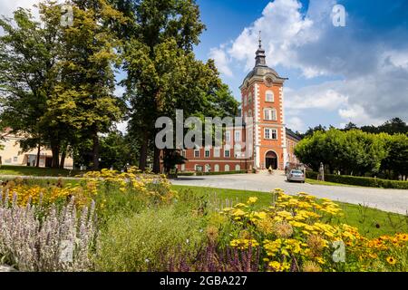 zamek Kamenice nad Lipou, kraj Vysocina, Burg Kamenice nad Lipou, Bezirk Vysocina, Tschechische republik Stockfoto