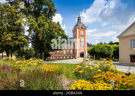 zamek Kamenice nad Lipou, kraj Vysocina, Burg Kamenice nad Lipou, Bezirk Vysocina, Tschechische republik Stockfoto