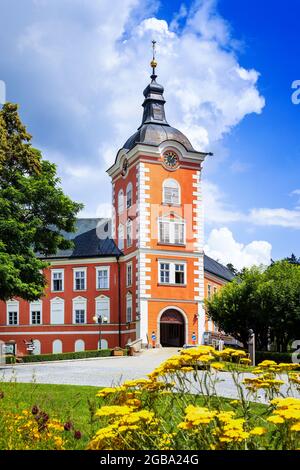 zamek Kamenice nad Lipou, kraj Vysocina, Burg Kamenice nad Lipou, Bezirk Vysocina, Tschechische republik Stockfoto