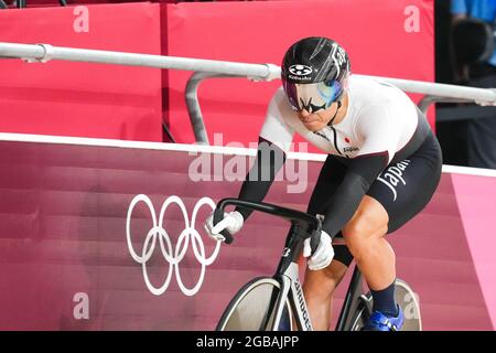 Shizuoka, Japan. August 2021. Yudai Nitta (JPN) Radfahren: Offizielle Praxis während der Olympischen Spiele 2020 in Tokio auf dem Izu Velodrome in Shizuoka, Japan. Quelle: Shutaro Mochizuki/AFLO/Alamy Live News Stockfoto