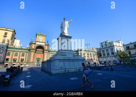 Piazza Dante in Neapel, Italien. Stockfoto