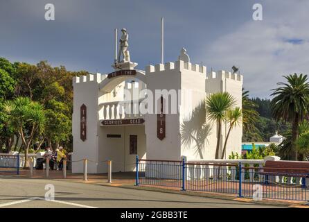 Der Gedenkbogen zum Ersten Weltkrieg in Picton, Neuseeland, erbaut 1925 Stockfoto