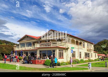 Das South Sea Hotel in der Stadt Oban, Stewart Island, Neuseeland Stockfoto