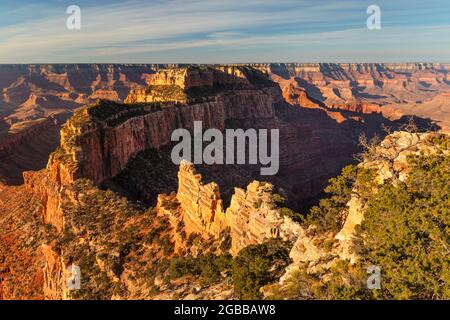 Blick vom Cape Royal, Nordrand, Grand Canyon National Park, UNESCO-Weltkulturerbe, Arizona, USA, Nordamerika Stockfoto