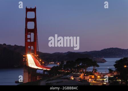 Golden Gate Bridge, San Francisco Bay, Kalifornien, Vereinigte Staaten von Amerika, Nordamerika Stockfoto