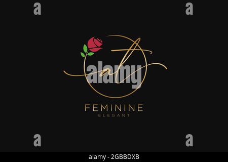 BEI femininen Logo Schönheit Monogramm und eleganten Logo-Design, Handschrift Logo der ursprünglichen Signatur, Hochzeit, Mode, Blumen und botanischen mit kreativen Stock Vektor