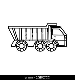 LKW-Symbol Vektor-Illustration auf dem weißen Hintergrund Stock Vektor