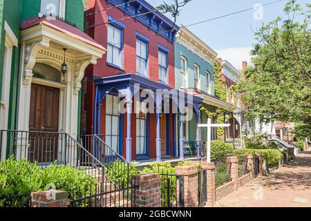 Richmond Virginia,Jackson ward East Clay Street,afrikanische Gemeinde historische Bezirke Residenzen Häuser Architektur Architektur Architektur, Stockfoto