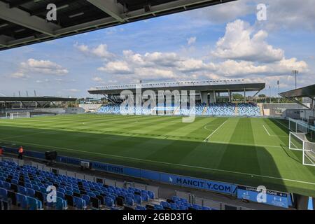 Ein allgemeiner Blick auf den Etihad Campus vor diesen Abenden Pre-Season Friendly, Manchester City gegen Blackpool in Manchester, Großbritannien am 8/3/2021. (Foto von Mark Cosgrove/News Images/Sipa USA) Stockfoto