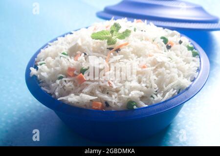 VEGETARISCHE INDISCHE BIRYANI REIS Stockfoto