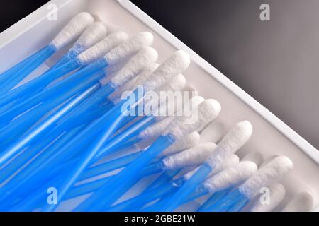 Nahaufnahme Eines Bündels Watttupfer Stockfoto