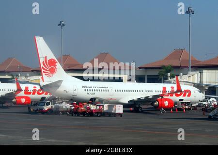 PT Lion Mentari Airlines, Lion Air, (ist eine indonesische Billigfluggesellschaft) Boeing 737-900 er Stockfoto