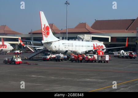 PT Lion Mentari Airlines, Lion Air, (ist eine indonesische Billigfluggesellschaft) Boeing 737-900 er Stockfoto