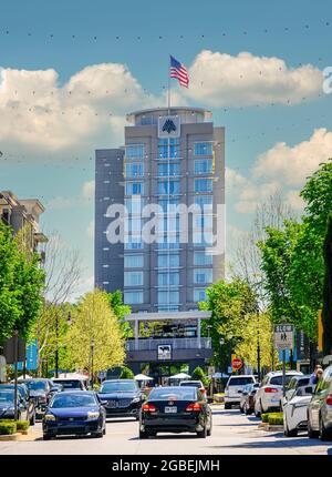 Das Hotel im Avalon Stockfoto