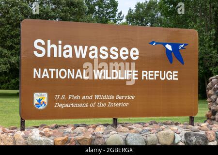 Shiawassee Flats National Wildlife Refuge, Sommer, Saginaw County, Michigan, USA, Von James D. Coppinger/Dembinsky Photo Assoc Stockfoto