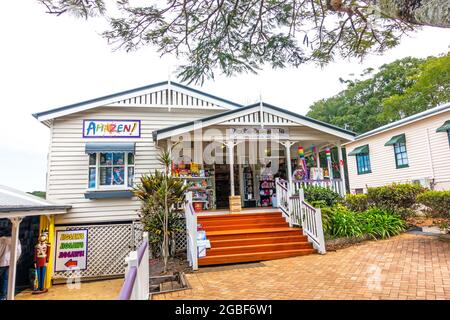 Puzzles- und Games-Shop, Montville Queensland Australien. Stockfoto