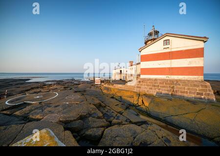 Märket Leuchtturm, Ahvenanmaa, Finnland Stockfoto