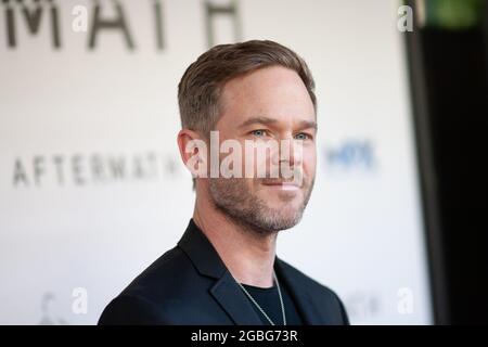 Los Angeles, Ca. August 2021. Shawn Ashmore nimmt an der Aftermath-Premiere im Landmark Westwood am 3. August 2021 in Los Angeles, ca. Quelle: Tony Forte/Media Punch/Alamy Live News Stockfoto