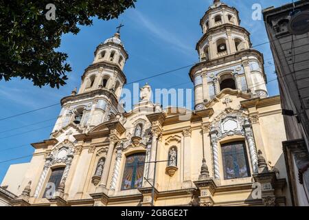 Die Kirche San Pedro Gonzalez Telmo (auch bekannt als Nuestra Señora de Belén, Unsere Liebe Frau von Bethlehem) in San Telmo, Buenos Aires, Argentinien Stockfoto