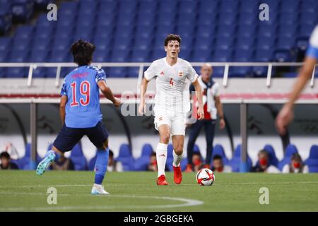 Izu, Japan, 04/08/2021, Pau TORRES (ESP) während der Olympischen Spiele Tokio 2020, Fußball-Halbfinale der Männer zwischen Japan und Spanien am 3. August 2021 im Saitama-Stadion in Saitama, Japan - Photo Photo Kishimoto / DPPI Stockfoto