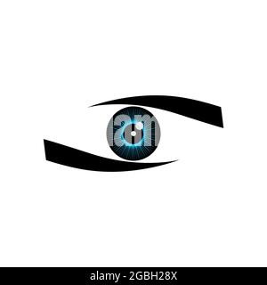 Eye-Clinic-Logo für Unternehmen und Unternehmen. Stock Vektor