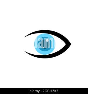 Eye-Clinic-Logo für Unternehmen und Unternehmen. Stock Vektor