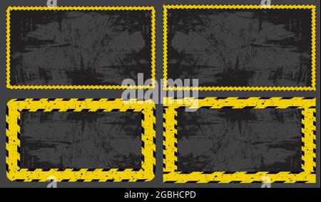 Dunkle Konstruktion Hintergrund gesetzt Stock Vektor