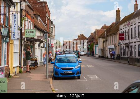 New Romney High Street, Kent, großbritannien Stockfoto