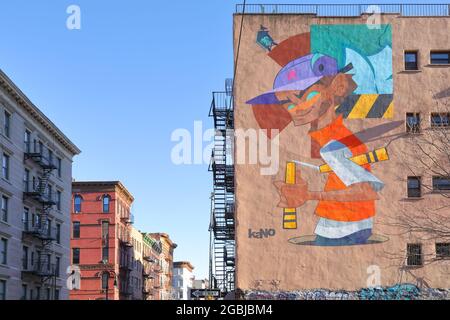 Geographie / Reisen, USA, New York, New York City, Graffiti, Lower East Side, ADDITIONAL-RIGHTS-CLEARANCE-INFO-NOT-AVAILABLE Stockfoto