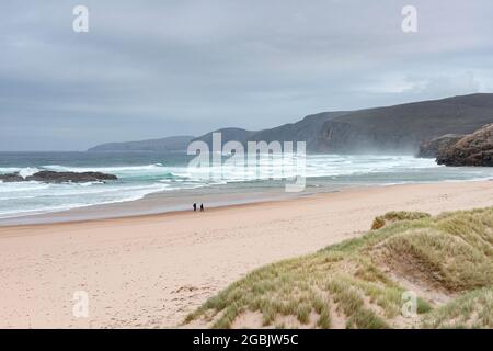 Sandwood Bay in der Nähe von Cape Wrath im Nordwesten Schottlands Stockfoto