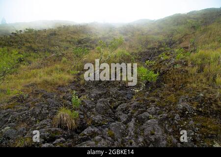 Tambora Vulkan im Sumbawa Insland, Indonesien Stockfoto